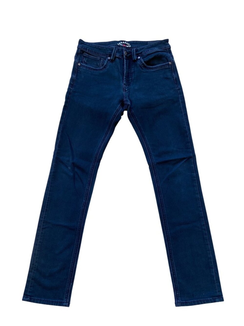 Parasuco Mens faded Dark Wash black Straight-Leg Denim Jeans Size 29